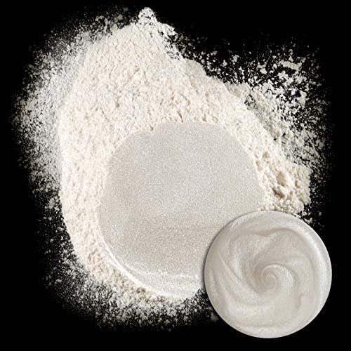 Ceya Mica Powder,5.3oz/150g Diamond White Pearlescent Effect Pigment Powder - color: B-Diamond White