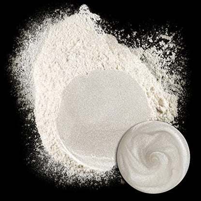 Ceya Mica Powder,5.3oz/150g Diamond White Pearlescent Effect Pigment Powder - color: B-Diamond White