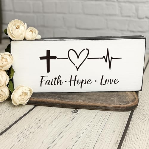 INFUNLY 15pcs Christian Stencil for Painting 5.9" Bible Verse Stencil 7.8x3.9 Religious Cross Drawing Stencils Motivational Quotes Saying Template for Farmhouse Wood Canvas Wall Paper Home Decor - style: 15PCS Christian Bible Verse