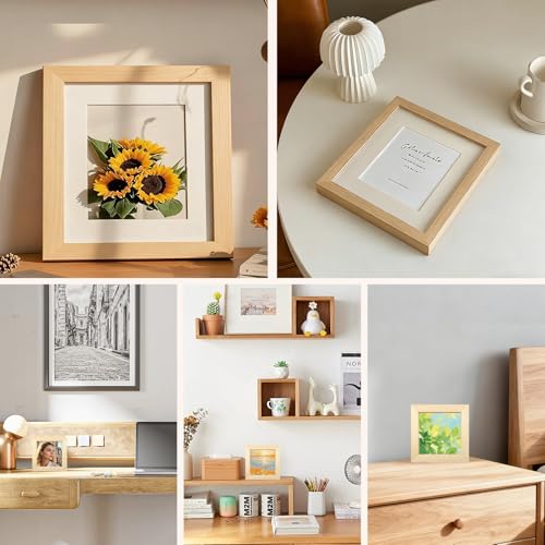 FSWCCK 15 Pack 5 x 5 inch Wood Panel Boards, Unfinished Wood Canvas Panels for Crafts, Painting Canvas, DIY Art Projects, Pouring, Arts Use with Oils, Acrylics - size: 5"X 5" 15 Pack