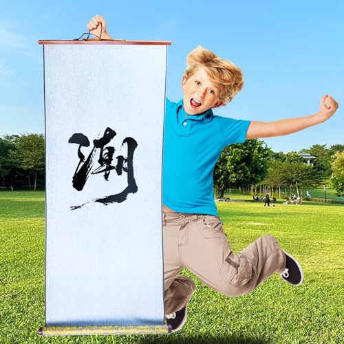 Flylin Calligraphy Cloth,Reusable Chinese Calligraphy Practicing Tool Green - color: Green