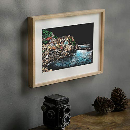 4-Sheet Rainbow Scratch Art with Tools for Adults & Teens, A4 Scenic Design - color: Europe