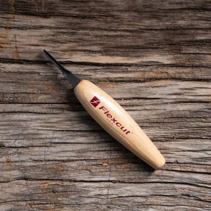 FLEXCUT Micro Shallow/Deep U-Gouge, Razor Sharp High Carbon Cutting Blade - color: Micro Deep U-Gouge, size: 2 mm