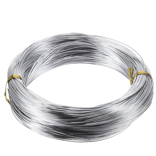 1 Roll Tecunite Aluminum Wire Craft Wire, 100 M X 0.8 mm, Silver - color: Silver, size: 100 M X 0.8 mm
