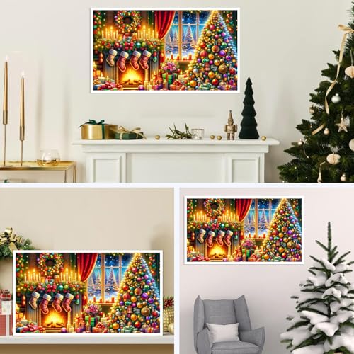 Extra Large Diamond Painting Kits for Adults, 5D Diamond Art Kits 28x16 In - color: Large Diamond Painting Christmas