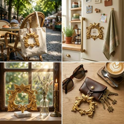 Baroque Relief Frame Polymer Clay Molds Photo Frame Silicone Mold | DIY Craft Epoxy Resin Casting Polymer Clay Tools Crafts Air Dry Jewelry Making - color: Style E