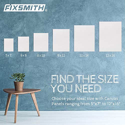 Canvas Boards for Painting 5x7 Inch, Super Value 24 Pack Mini Canvases, White Blank Canvas Panels, 100% Cotton Primed, Painting Art Supplies - size: 5"×7"