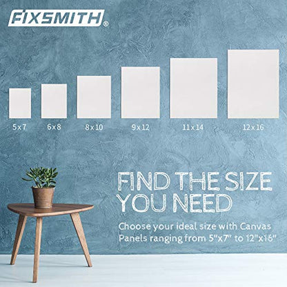 Canvas Boards for Painting 8x10 Inch, Super Value 24 Pack Paint Canvases, White Blank Canvas Panels, 100% Cotton Primed, Painting Art Supplies - size: 8"×10"