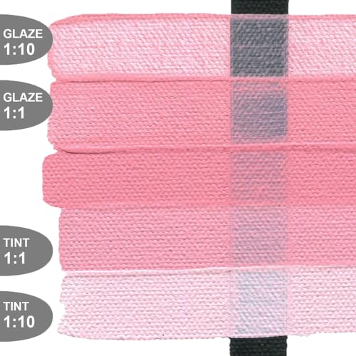 GOLDEN Fluid Acrylics, Light Magenta, 1 fl. oz. Bottle | Artist grade acrylic paint with rich pigment load and a flowing constency useful for even coverage and fine details.
