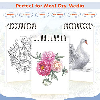 FIXSMITH 5.5"X8.5" Sketch Book, 80 Sheets (68 lb/100gsm) Sketchbook | Acid Free Drawing Paper | Top Bound Artist Sketch Pad | for Kids, Beginners, Artists & Professionals | Bright White - color: Tan, size: 5.5"x8.5"-1 Pack
