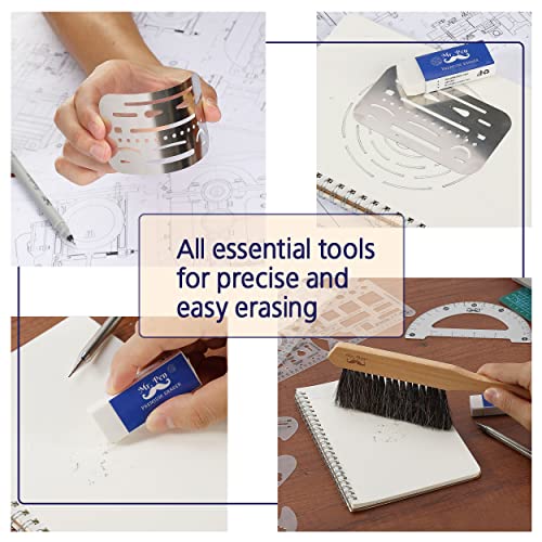 Mr. Pen- Professional Drafting Tools & Geometry Set with Case, 17 pcs - color: Clear, size: 17 pcs