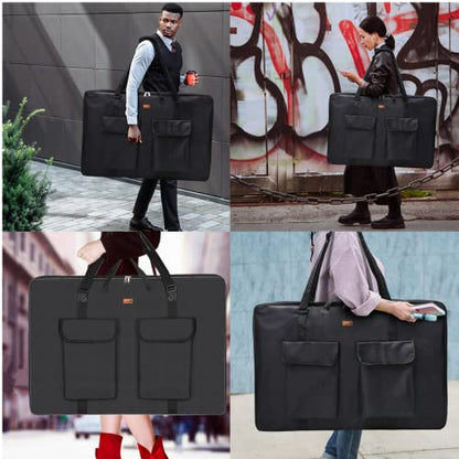 TreochtFUN Art Portfolio Case 24 X 36, Portfolio Bag Soft Water Resistant - size: 24 x 36