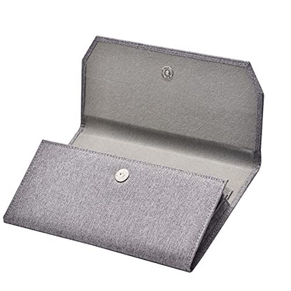 Lanxivi Fountain Pen Case Black Gray Coffee Style PU Leather 48 12 - color: Gray-12 Slot