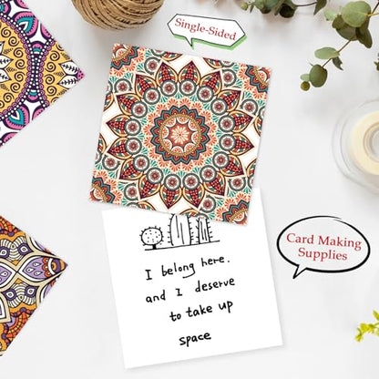 Scrapbook Paper, 24 Sheets 6"×6" 160gsm Single-Sided Patterned Cardstock - color: 24 sheets-datura