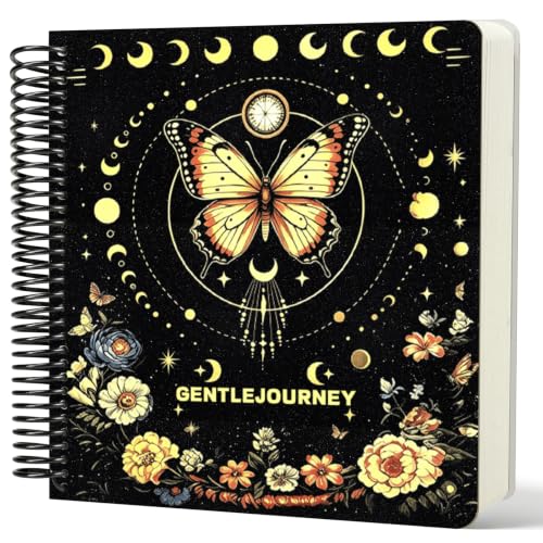 Hardcover Sketchbook,7.2"x8.3"Spiral Bound Drawing Pad, Butterfly | 150gsm(92lb)Acid-Free Thick Paper,Blank Art Journal for Adults,Artists&Beginners,Ideal for Sketching,Doodling and Mixed Media - color: butterfly