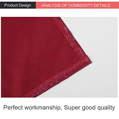 PU Kitchen Oil and Waterproof Aprons for Women with Pocket for Cooking Washing - color: Red