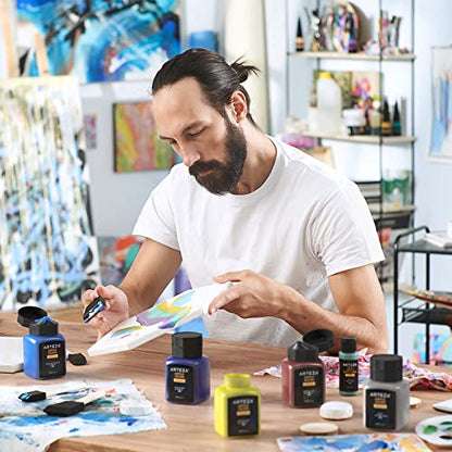 ARTEZA Acrylic Paint, A503 Ultramarine Blue, 16.9 fl oz, 500ml Jar, Opaque, Quick-Drying, Acrylic Paints for Painting on Canvas and Wood - color: A503 Ultramarine Blue, size: 16.9 Fl Oz (Pack of 1)