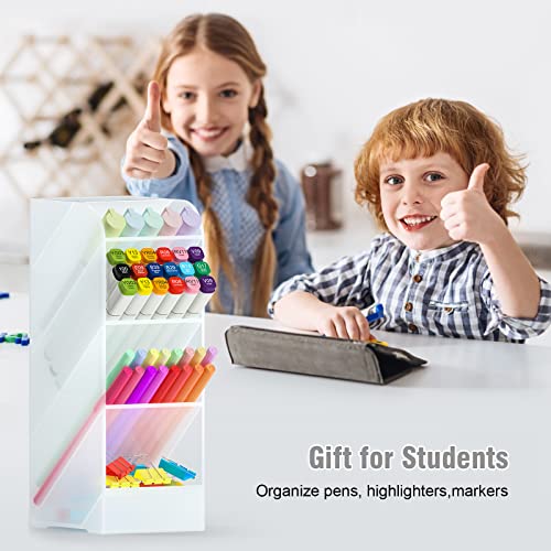 Asten Pen Holder, Pencil Holder for Desk, Pen Organizer (Clear, 1 Pack) - color: Clear-1 Pack