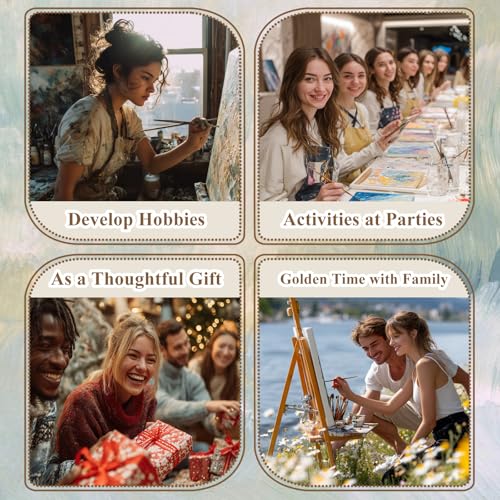 Paint by Numbers Kit for Adults Book, Paint by Number Kits for Adults 16x20 - color: Bookshelf (16x20 in)