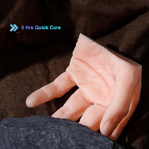 BBDINO 00-30 Super-Soft Silicone Rubber Skin Like Translucent 2.2 Lbs | Additional Silicone Rubber Extremely Flesh Like Ideal for Making Professional Silicon Masks/Reborn Baby Dolls Orthotics etc. - size: Trial 1000g