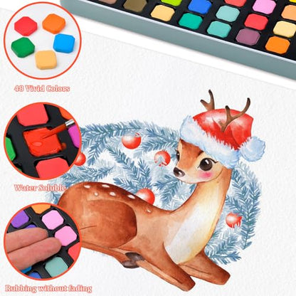 Stocking Stuffers Birthday Valentines Day Gifts Watercolors Paint Set