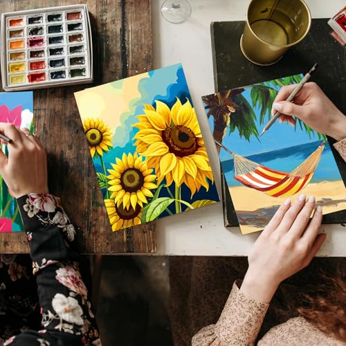Sherr 24 Pcs Pre Drawn Canvas for Painting Adult Pre Printed Canvas Bulk Sip and Paint Kit Stretched Panels Paint Set for Theme Valentine Painting Night Party Favor(Mixture,8 x 10 Inch) - size: 8 x 10 Inch, style: Mixture