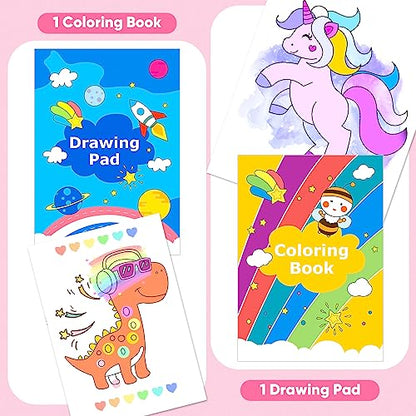 iBayam Art Supplies, 149-Pack Drawing Kit Painting Art Set Kits, Pink Box - color: Pink