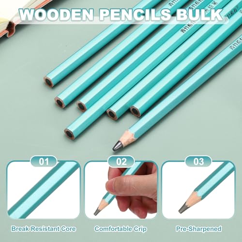PATIKIL 8B Drawing Pencils for Sketching, Set of 6 Hexagonal Graphite Sketch Pencils Professional Sketching Art Supplies for Drawing Shading Writing Art Artists Beginners, Black - style: 8B