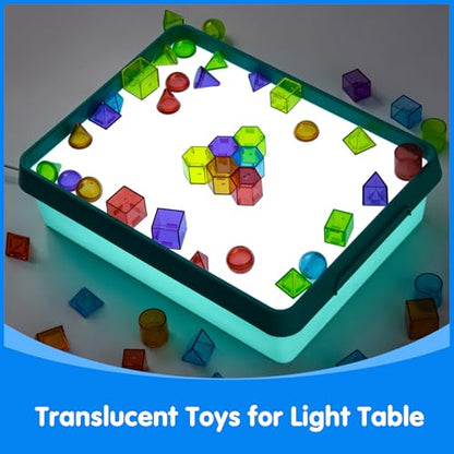 Odoorgames Young Explorers Light Table – Light Up Table (Cyan) - color: Cyan