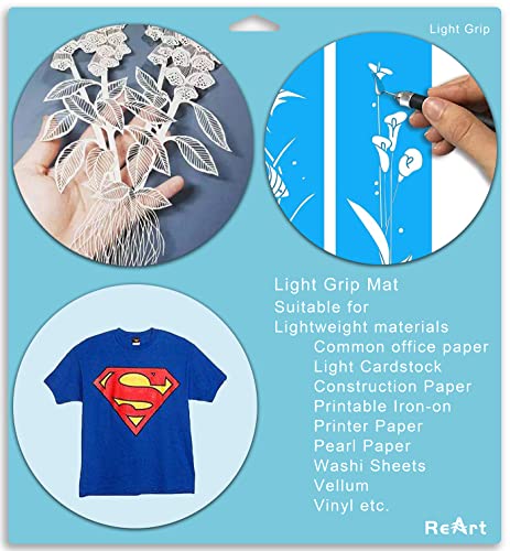 ReArt Cutting Mat Variety 12x12 – 3 Pack Strong, Standard, Light-grip Adhesive Cut Mat Replacement - color: Variety 3P