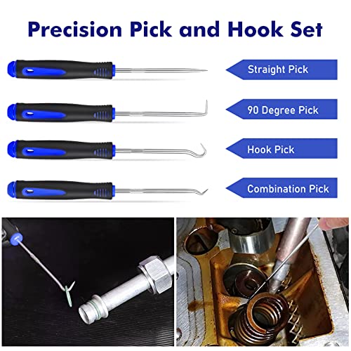 JNLK 352pcs Trim Removal Tool, Pry Tool, Door Panel Removal Tool Kit, Clip Tool, Fasteners Removal Tool with Car Retainer Body Clips Set, Blue - color: Blue