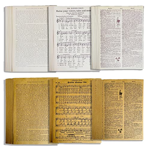 114Pcs Vintage Scrapbooking Paper Decoupage Craft