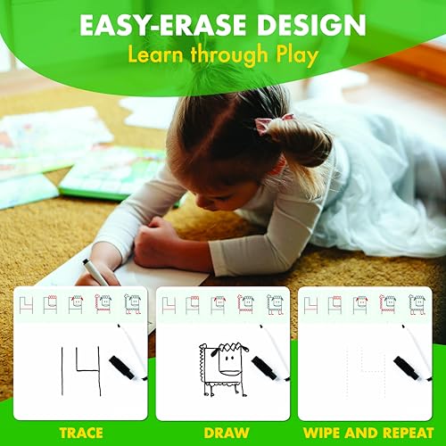 MD CREATIVE Draw & Trace Numbers Educational Toy for Girls & Boys 3-6
