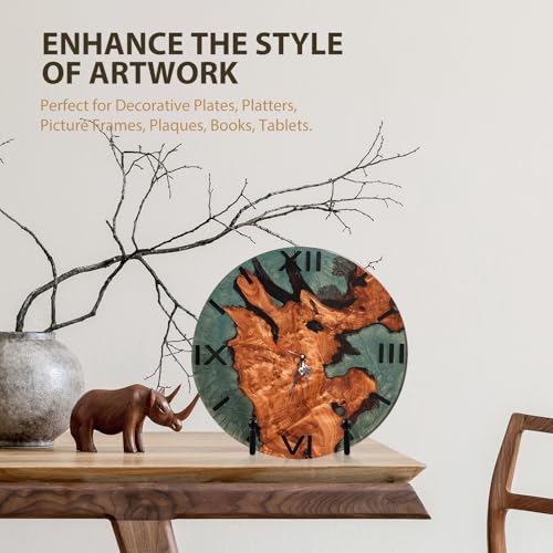 LIONWEI LIONWELI Decorative Plate Stand Holder Picture Frame Stand Easel Display Stand - size: 6 inch (4 pieces)
