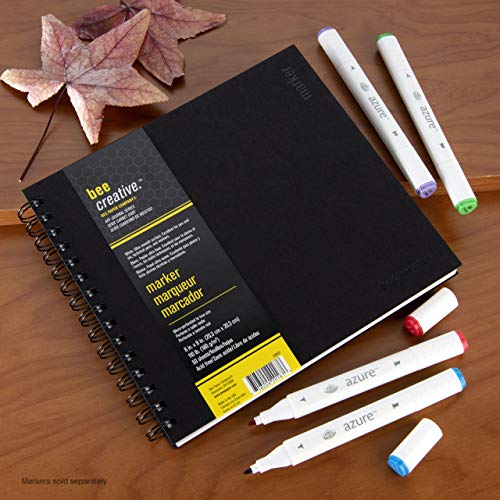 Bee Paper - 8" x 8" Creative Marker Drawing Journal - size: 8-inch x 8-inch, 50 Sheet Art Journal, style: Marker Art Journal