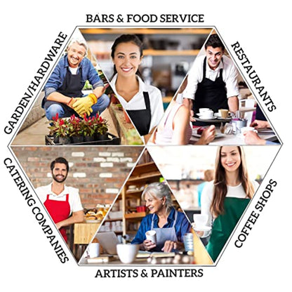 Imiss Waterproof Stain-Resistant Cooking Chef Aprons for Grill BBQ Baking 27 X 31 Inch - color: Snowman