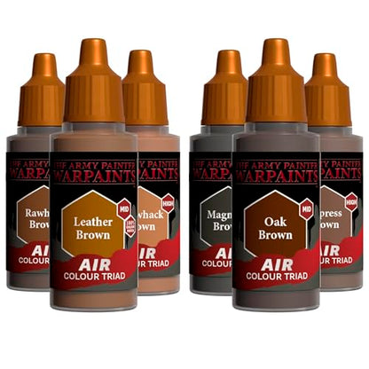 The Army Painter, Air Triads Neutral Brown, 6 x 18 ml, airbrush - color: Neutral Brown