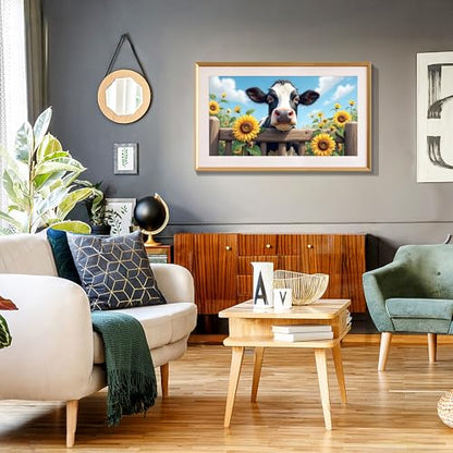 JOOZ Large Diamond Painting Kits for Adults, 5D Cow Diamond Art Kits - color: Cow 047