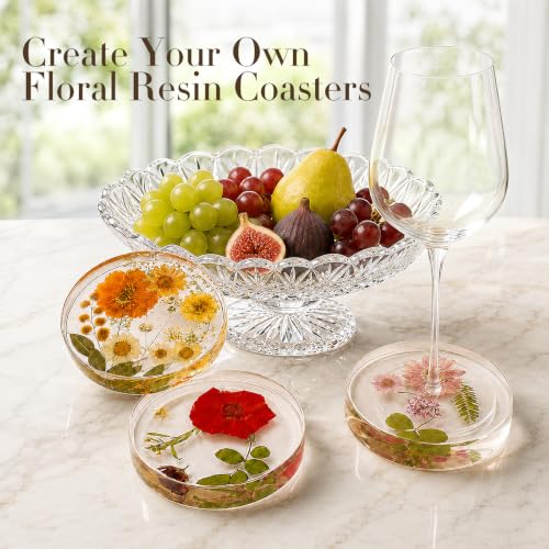 6-Cavity 4 Inches IALTMEI Deep Round Resin Coaster Molds， Upgrade Coaster Molds for Epoxy Resin， Coaster Silicone Molds for Eesin， DIY Craf Flower Bouquet Preservation