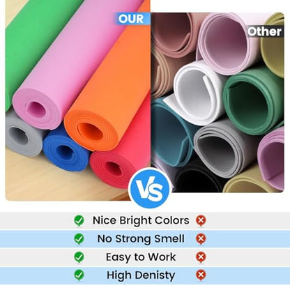 Do²ping Blue Eva Foam Sheets Roll, 3mm EVA Craft Foam 49''x13.5'' High Density 86kg/m3 for Halloween Cosplay DIY - color: Blue, size: Thickness 3mm