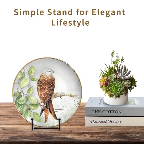 12 Pack 6"Plate Stands for Display,Metal Plate Holders Display Stands Can Be Used for Picture Stands,Book Stands for Display,Plate Display Stands,Easel,Photo Frame Stands,Plaque Stands,Desktop Stand.