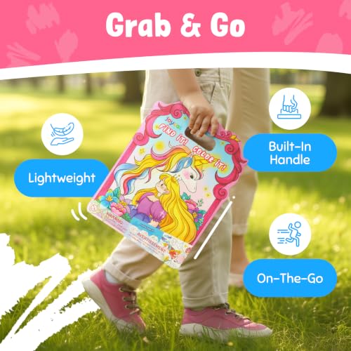 JoyCat Find & Color Paint with Water Coloring Books for Toddlers | Seek and Find Learning Activity, Magical Pony No Mess Arts & Crafts Kids Toys Ages 3-5 & 4-8, Birthday Gifts for Boys & Girls - style: Magical Pony