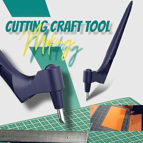 2Pcs Craft Cutting Tools, Stainless Steel Craft Rotating Cutting Tool, 6.69in 360 Degree Rotating Cutter Tools, Detachable Rotating Paper Knife Set for DIY Handwork