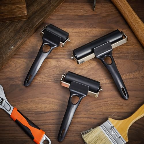Frienda 6 Pack Rubber Brayer Rollers, 2/3.2/4.7 in Hard Rubber Rollers - size: 2 Inches, 3.2 Inch, 4.7 Inches