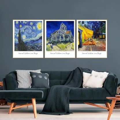 3 Pack Van Gogh Diamond Art Kits for Adults Diamond Painting Kit Beginner - color: DP03144, size: Round Drill