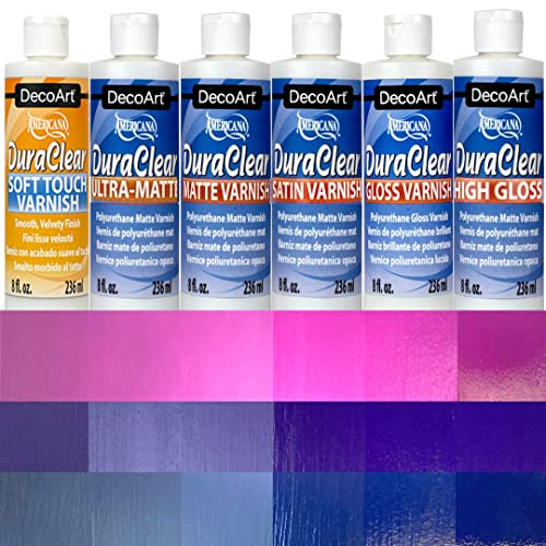 DecoArt DS60-9 American DuraClear Varnishes, 8-Ounce, DuraClear Matte Varnish - color: Clear Matte, size: 8 fluid ounces