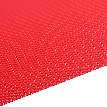 AggAuto Universal 40"x13" Car Grill Mesh 3x6mm Rhombic Hole Red | Aluminum Alloy Automotive Grille Insert Bumper, One of the Most Multifunctional Shape Grids 100x33cm - size: 3x6mm Rhombus - Red
