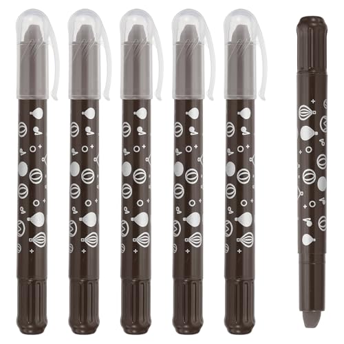 PATIKIL Watercolor Gel Crayon, 6Pcs Washable Twist Coloring Crayons Bulk Blendable for Coloring, Drawing, Painting, Dark Coffee Crayon - color: Dark Coffee
