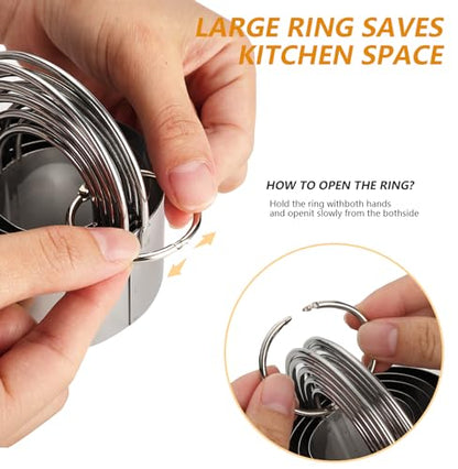 Cookie Cutters, 5 Pieces Round Biscuit Cutter Set with Handle | Dishwasher-Safe, Comfortable Grip, Professional Baking Dough Cutter Tools for Thick Dough, Biscuits & Fondant - size: 5 Sizes Round Cutters With Handle