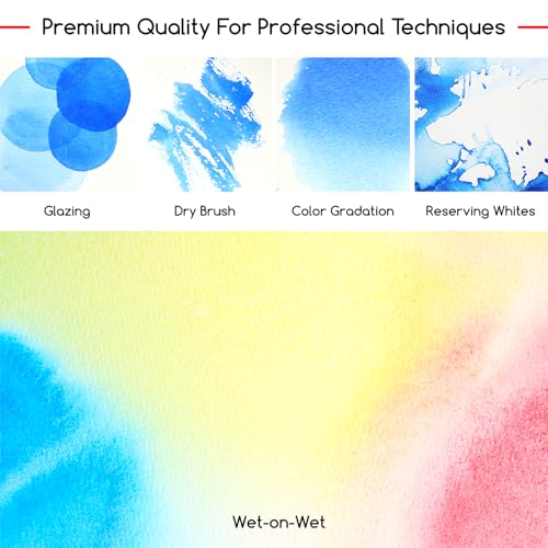 MEEDEN Professional Artist Watercolor Paint: Emerald Green - 15ml/0.5oz | Water Color Tube, Semi-Moist Pigment Half Pan and Empty Matching Half Pan for Artists Pros - color: Emerald Green